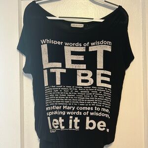 Black Beatles ‘Let it Be’ T Shirt